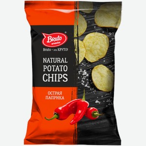 Чипсы Natural Potato Chips Острая паприка
