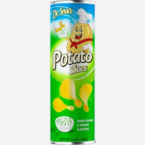 Чипсы Potato Slices Sour Cream & Onion Flavour Dr.Snack