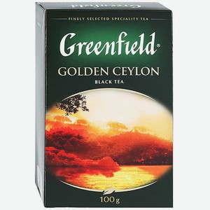 Чай голден цейлонский черный листовой Greenfield 200г