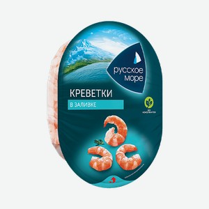 Мясо креветки в заливке  Русское море  180г