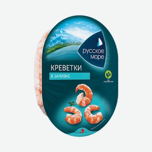 Мясо креветки в заливке Русское море 180г
