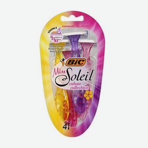 Бритвенный станок Bic Miss Soleil Colour Collection 4 шт