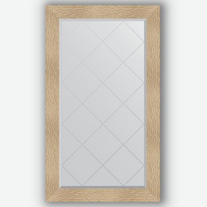 Зеркало с гравировкой в багетной раме Evoform золотые дюны 90 мм 76x131 см