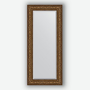Зеркало с фацетом в багетной раме Evoform виньетка состаренная бронза 109 мм 65х150 см