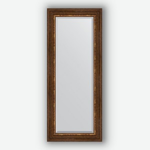 Зеркало с фацетом в багетной раме Evoform римская бронза 88 мм 56х136 см