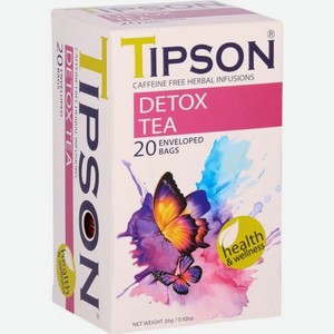 Чай Tipson Detox Tea, 1,3 х 20 пак