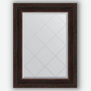 Зеркало с гравировкой в багетной раме Evoform темный прованс 99 мм 69x91 см