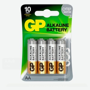 Батарейка GP алкалиновая типоразмер АА, 8 шт