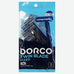 Станок для бритья Dorco одноразовый Twin Blade Fixed TD708DB-5P 2 лезвия, 5 шт
