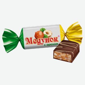 Конфеты шоколадные «Славянка» Медунок с орехом, вес