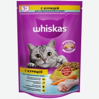 Корм для стерилизованных кошек   Whiskas   Подушечки с курицей, сухой, 350 г