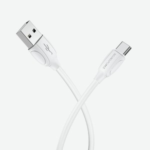 Кабель USB Type-C BX19 TPU 1м Белый Borofone