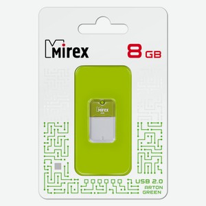 Флешка Arton USB 2.0 13600-FMUAGR08 8Gb Зеленая Mirex