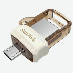 Флешка Ultra Dual Drive m3 USB 3 0 SDDD3-032G-G46GW 32Gb Золотистая Sandisk