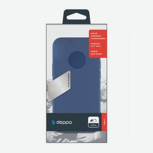 Чехол накладка Deppa Soft Silicone для Samsung Galaxy A72 (2021), синий, PET синий
