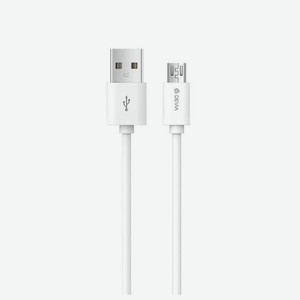 Кабель Devia Micro USB Smart Cable - White