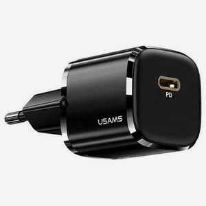 Сетевое зарядное устройство USAMS US-CC124 3A PD кабель Apple Lightning черный (УТ000023225)