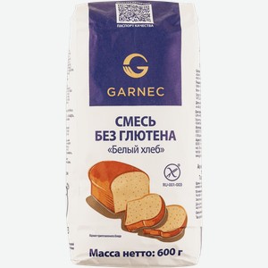 Смесь для выпечки Гарнец Без глютена белый хлеб Гарнец м/у, 600 г