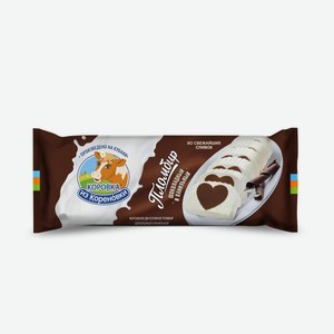 Мороженое пломбир Коровка из Кореновки шоколадно-ванильное Кореновский МКК м/у, 400 г