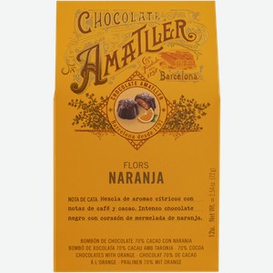 Шоколад темный 70% Аматллер с апельсином Саймон Колл кор, 72 г