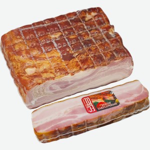 Мясо свиное варено-копченое Торес Бекон закусочный Торес в/у