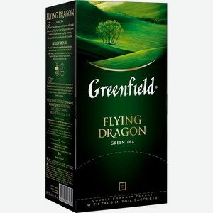 Чай зеленый в пакетиках Гринфилд Летящий Дракон Орими Трейд кор, 25*2 г