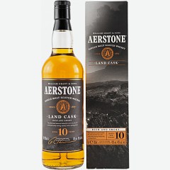 Виски Аэрстоун Лэнд Каск, 10 лет, подарочная упаковка, 0.7 л, 40%, Шотландия