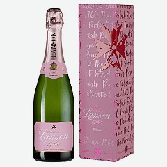 Шампанское Лансон Розе Лейбл, розовое, подарочная упаковка, 0.75 л., 12,5%, Франция