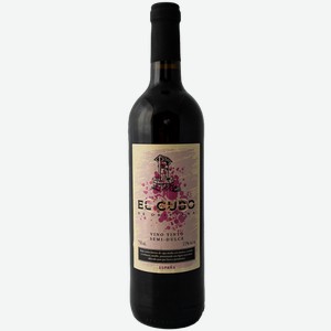 Вино El Cubo de Criptana красное полусладкое 0.75л