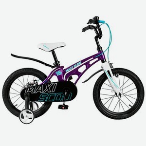 Велосипед детский Maxiscoo Cosmic стандарт плюс 16 дюймов фиолетовый