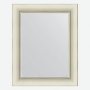 Зеркало в багетной раме Evoform белый с серебром 60 мм 41х51 см