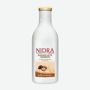 NIDRA Пена-молочко для ванны с аргановым маслом питательная