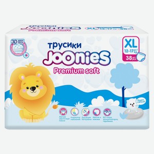 Подгузники-трусики, JOONIES Premium Soft XL 12-17 кг 38шт