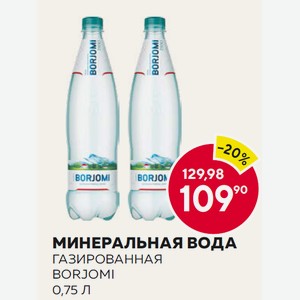 Минеральная Вода Газированная Borjomi 0,75 Л