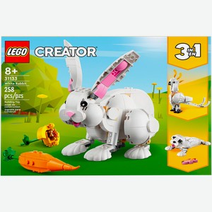 Конструктор с 8 лет 31133 Лего криэйтор белый кролик 3в1 Лего к/у, 1 шт