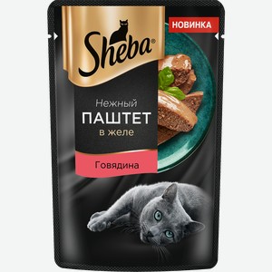 Корм для кошек Шеба паштет говядина в желе Марс м/у, 75 г