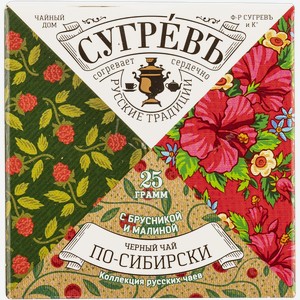 Чай черный Сугревъ по-сибирски Тико кор, 25 г