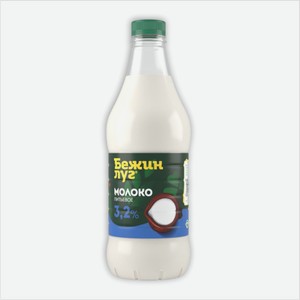 Молоко питьевое БЕЖИН ЛУГ пастеризованное 3,2% 1400гр