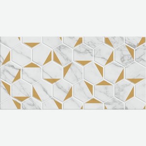 Декор Beryoza Ceramica Marble Gold белый 30х60 см
