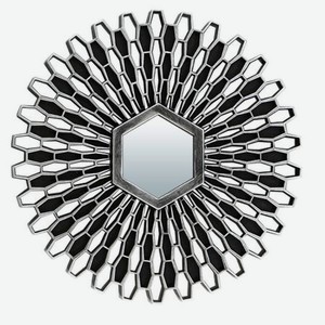 Зеркало декоративное  Лимож , серебро, 25 см, размер зеркала 7*6.2 см