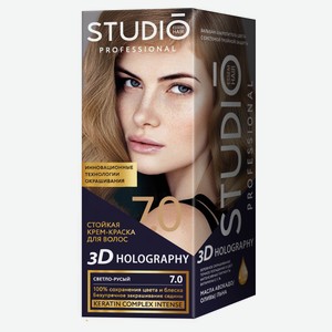 Крем-краска для волос Studio Professional Стойкая 7.0 Светло-русый