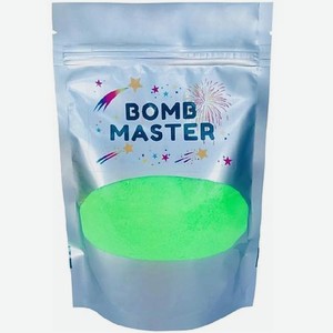 BOMB MASTER Мерцающая соль для ванны с хайлайтером, зеленая