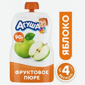 Пюре фруктовое Агуша Яблоко с 4 месяцев, 90г в магазине Магнит у дома