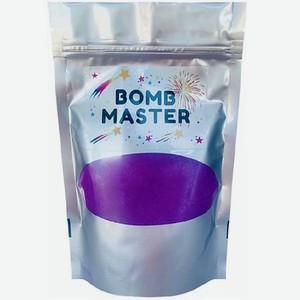 BOMB MASTER Мерцающая соль для ванны с хайлайтером, фиолетовая