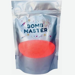 BOMB MASTER Мерцающая соль для ванны с хайлайтером, оранжевая