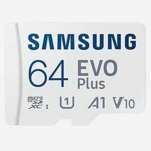 Карта памяти EVO Plus microsdxc Class 10 UHS I U1 64Gb SD Adapter Samsung