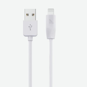 Кабель USB для Apple Lightning X1 TPU 1м Белый Hoco