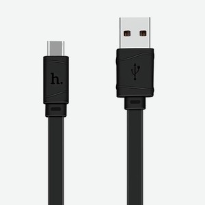 Кабель USB Type-C X5 TPU 1м Черный Hoco