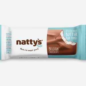 Шоколадный батончик Nattys&Go Coconattys с мякотью кокоса покрытый молочным шоколадом 45 г