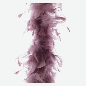 Гирлянда из перьев Боа розовая 184 см Kaeming